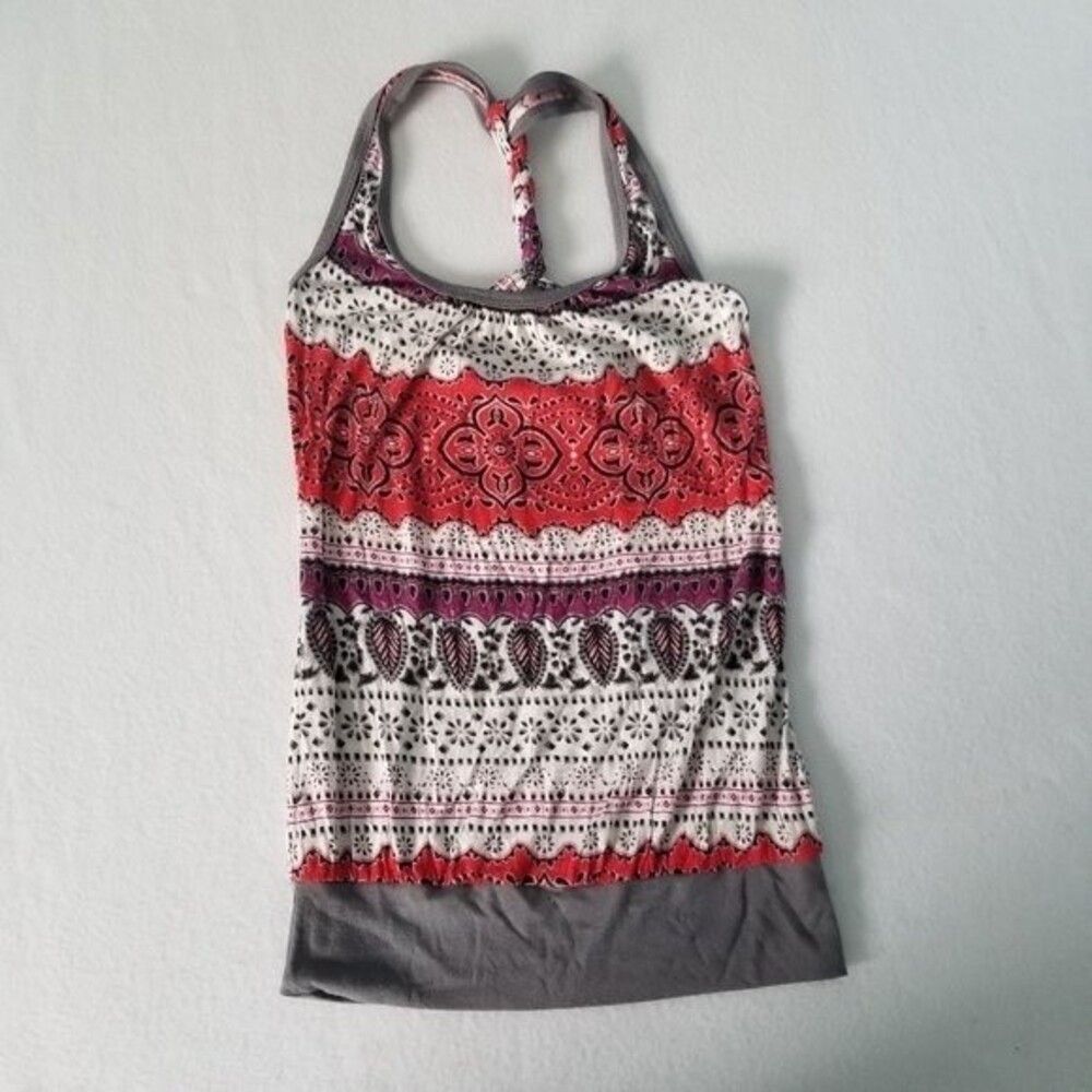 ❤️ 3/$12.  Body Central Women's Tank Top Small Handkerchief Print Blouse